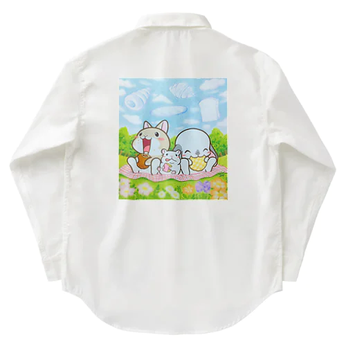 パン(つくし３月テーマ) Work Shirt