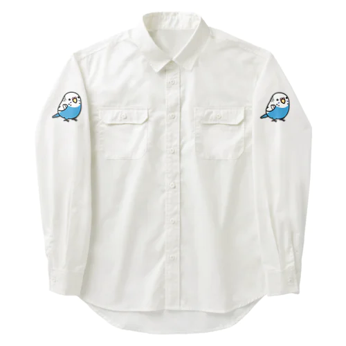 ChubbyBird セキセイインコ　（両袖のみ） Work Shirt