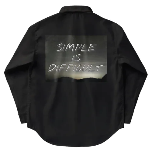 SIMPLE IS DIFFICULT 夜空 ワークシャツ