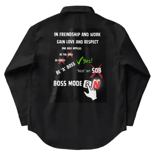 BOSS mode ON ワークシャツ