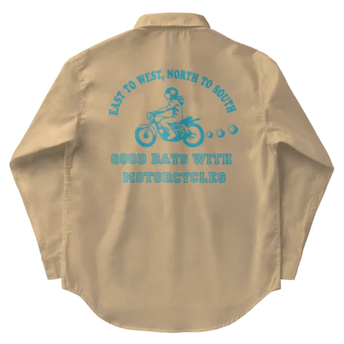 バイク日和 (ミント) Work Shirt