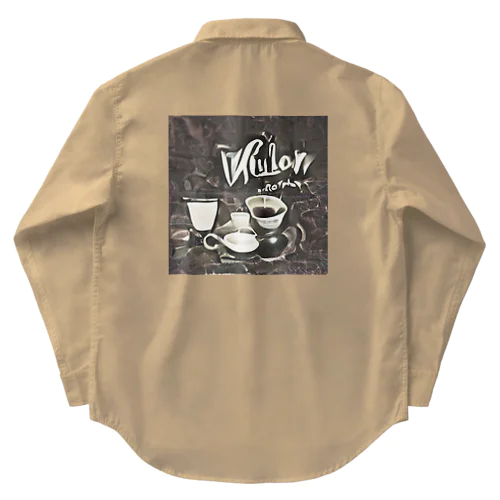 レトロカフェ　VILLON ワークシャツ