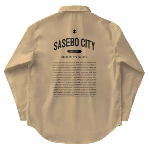 SASEBO CITY カレッジパターン Work Shirt