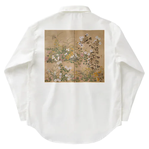 日本画：尾形光琳_秋草図 右隻 Work Shirt