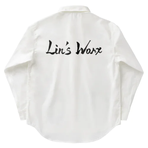 Lin's Worx（黒字_ヨコ） ワークシャツ