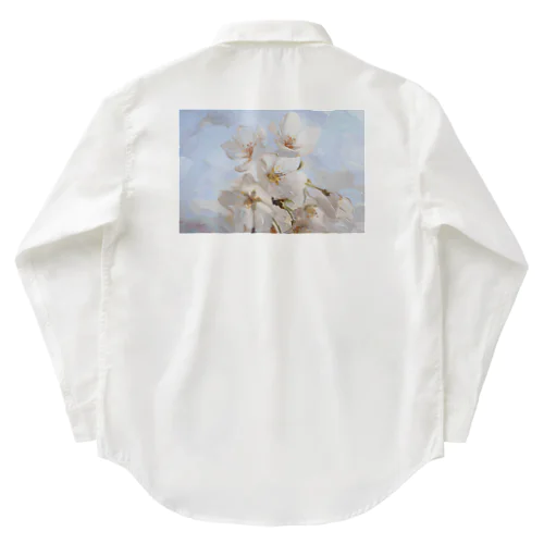 SAKURA-Oil Painting- Work Shirt