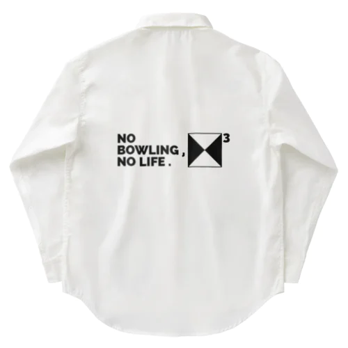 NO BOWLING , NO LIFE .　ブラック Work Shirt