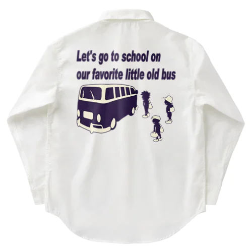 スクールバスと少年たち Work Shirt