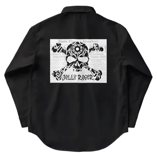 海賊旗　BLKSKULL ワークシャツ