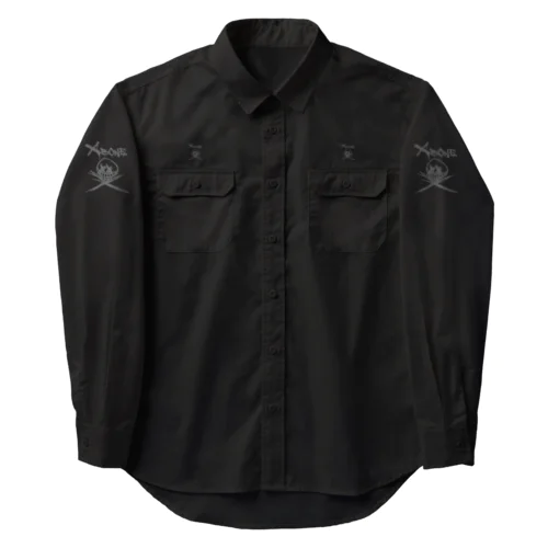 RAKUGAKIXBONE BLKCAM Work Shirt