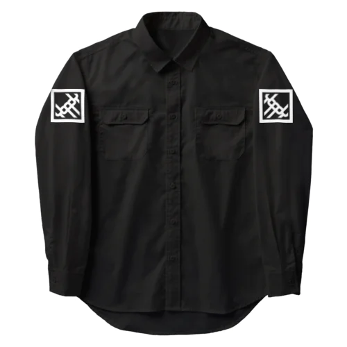 ロゴ(両面) Work Shirt