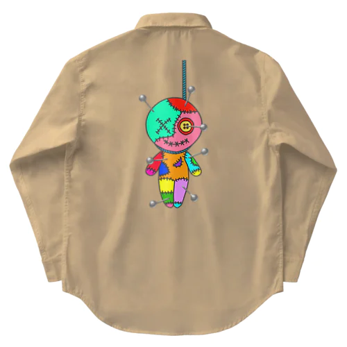 HANGING VOODOO DOLL with PINS Work Shirt