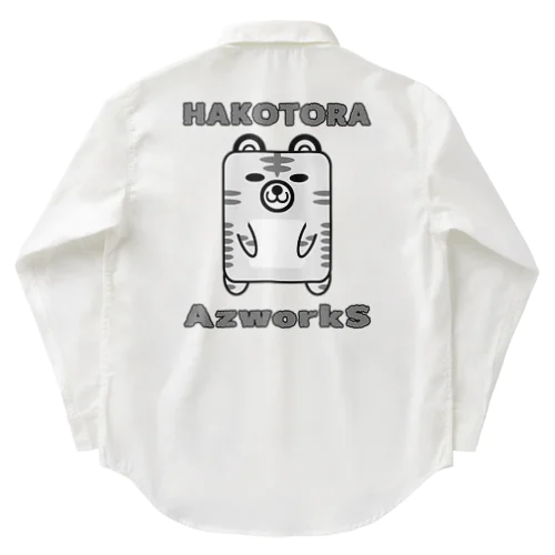 ハコトラ　ホワイトタイガー Work Shirt