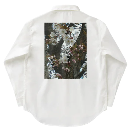 201605121700000　曇り日の桜 Work Shirt
