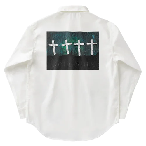 GOLGOTHA OIL PAINTING Work Shirt