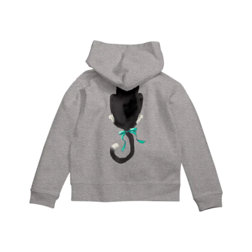 鉢割れ猫のしっぽ Zip Hoodie