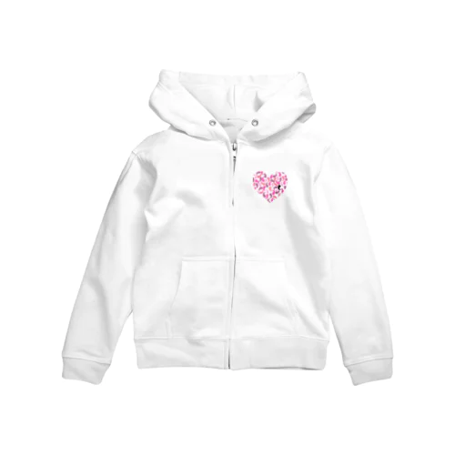 うさぎ迷彩 Zip Hoodie