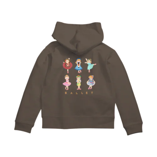 6人のバレリーナ Zip Hoodie