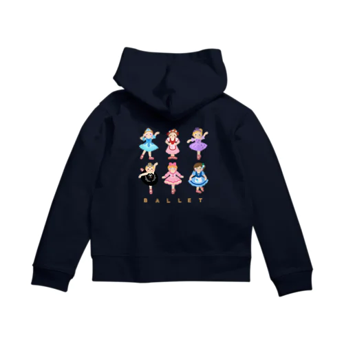 6人のバレリーナ その2 Zip Hoodie