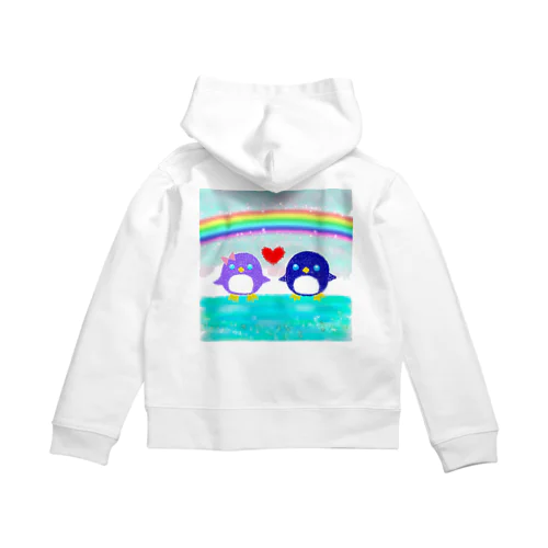 仲良しペンギンちゃん   Zip Hoodie