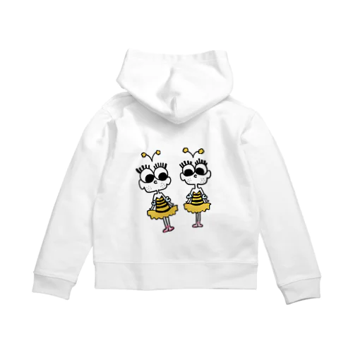 リトルバレリーナちゃん Zip Hoodie