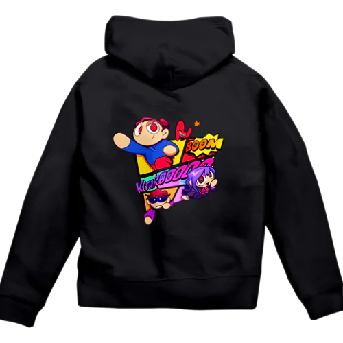 アメコミ風きたろーチャンネル Zip Hoodie