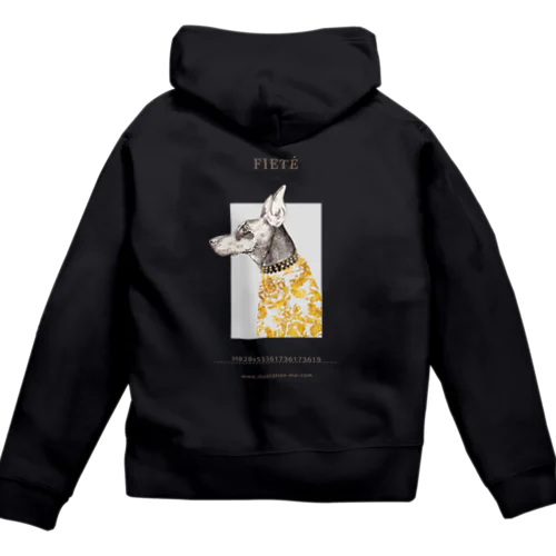 Doberman Zip Hoodie