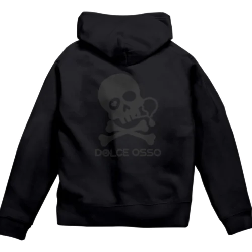 DOLCE OSSO ”ドルチェ オッソ" アッシュブラック Zip Hoodie