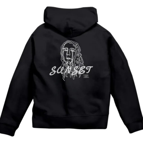 SUNSET GIRL Zip Hoodie