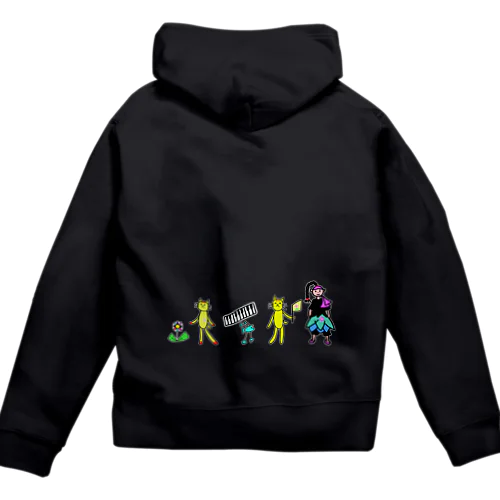 まとり と おうえんたい の ジップパーカー Zip Hoodie