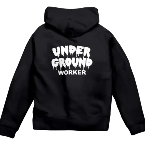 underground workerジップパーカー ジップパーカー