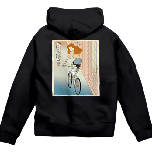 "双輪車娘之圖會" 4-#2 Zip Hoodie