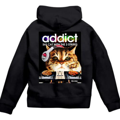 猫DJ Zip Hoodie