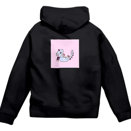 【ひっくりがえりドラゴン】 Zip Hoodie