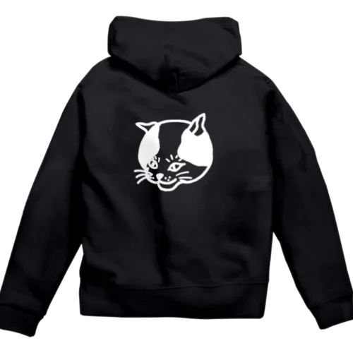 ちょいワルねこ　白線 Zip Hoodie