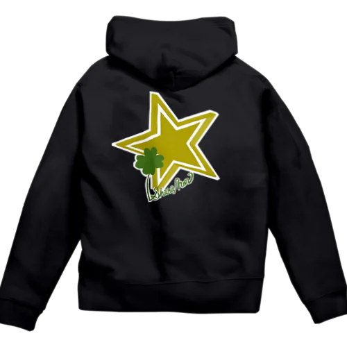 背面スター★ジップパーカー Zip Hoodie