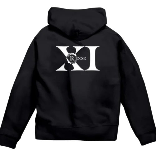 XI-REN.SR【背面ロゴジップパーカー】 Zip Hoodie