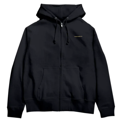 delight-hokkaido.comデザイン（アイボリー ロゴ） Zip Hoodie