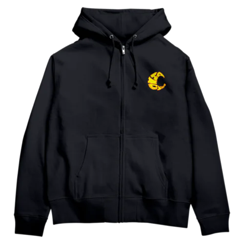 CHICKEN BOARDING 月 Zip Hoodie