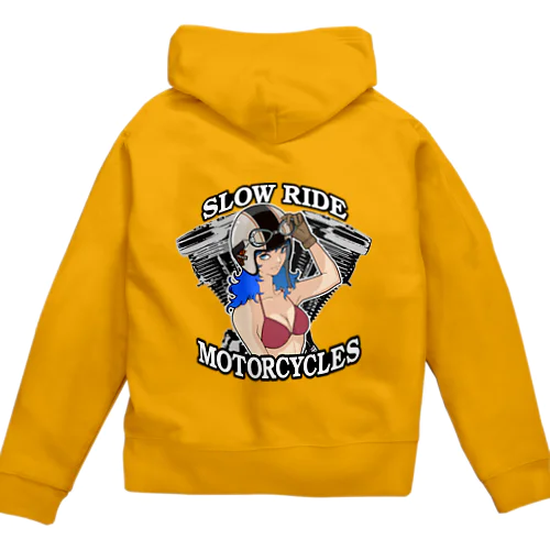 SLOW RIDE MOTORCYCLES Zip Hoodie