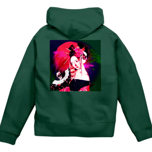 花魁（夕焼け） Zip Hoodie