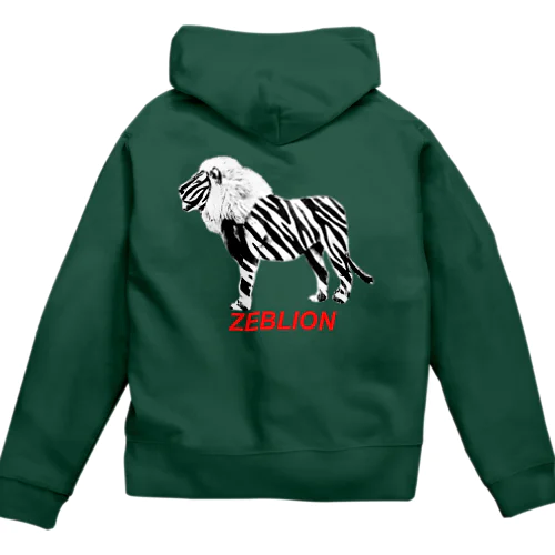 ゼブライオン Zip Hoodie
