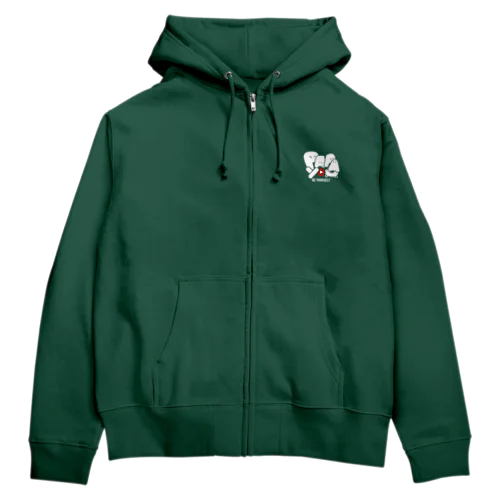 ぱぱゆー濃色ジップパーカー Zip Hoodie