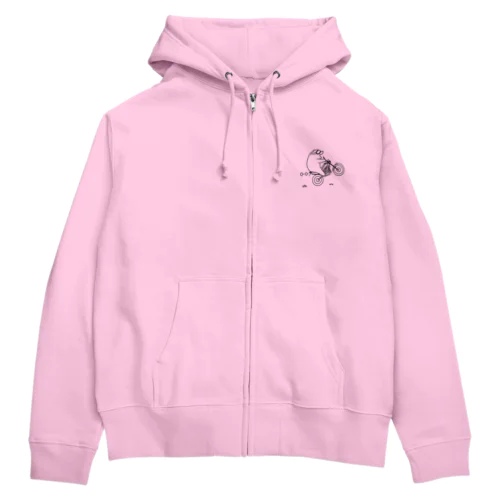 マジでまくれる5秒前（本人は最高に喜んでる最中） Zip Hoodie