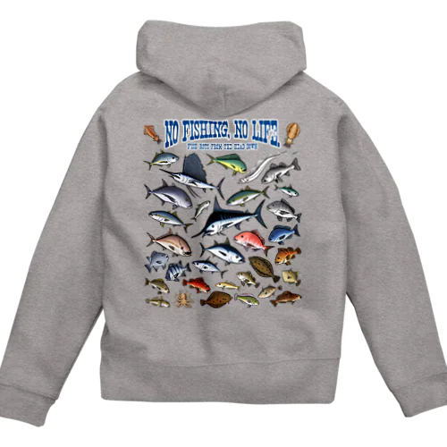 Saltwater fish_3C Zip Hoodie