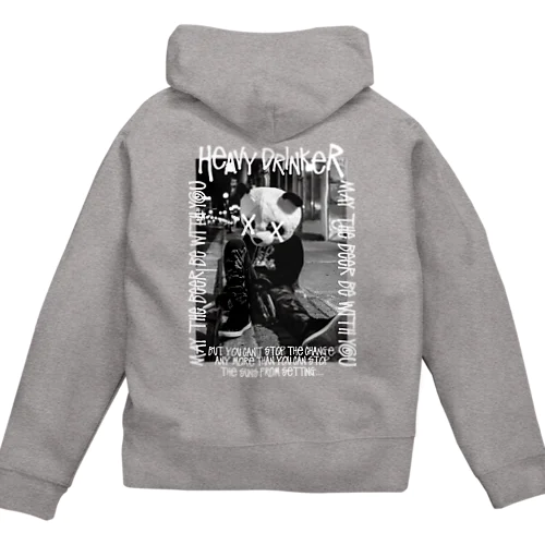 HEAVY DRINKER（酒豪） Zip Hoodie