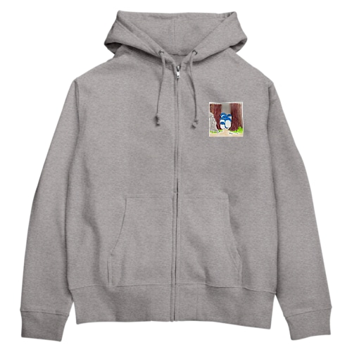 我々がフェアリーペンギンを見ている時、フェアリーペンギンもまた我々を見ているのだ Zip Hoodie