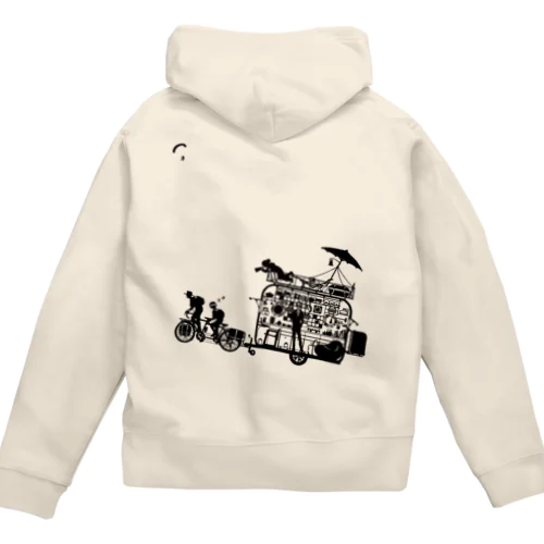 チャリ・デ・キャンプ Zip Hoodie