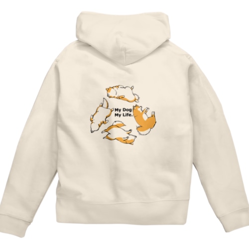My Dog,My Life Zip Hoodie