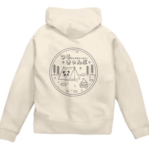 つるきゃんぷ 丸 Zip Hoodie